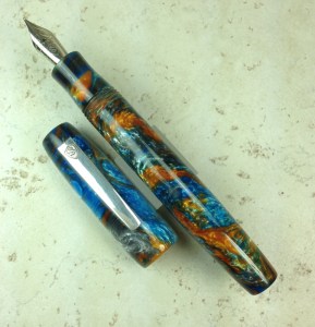 Balladeer in Mineral Sea Lava Explosion Alumilite - Oversized
