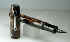 Balladeer in Copper Ore Lava Lamp alumilite with Ebonite grip