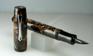 Balladeer in Copper Ore Lava Lamp alumilite with Ebonite grip