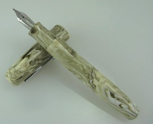 Bard, large, in Mocha Swirl alumilite