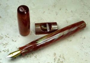 Bard, clipless, in Maj'k Aurora alumilite