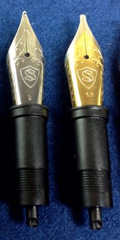 Nibs: Polished Steel, Two-Tone, & Black Ruthenium