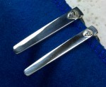Modern Clip, Wide & Slim sizes, shown in Sterling Silver