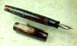 Balladeer in Copper Ore Alumilite and Black Ebonite (Large)