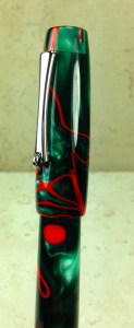 Balladeer in Red Whirl Acrylic ( by Conway Stewart) - Medium