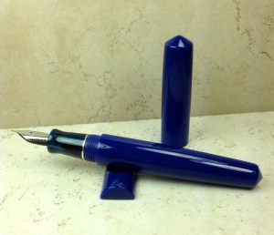 Idyll in Royal Blue and Madreperlato Blue Hydrangea Acrylics - Large