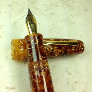 Balladeer in Conway Stewart Amber - Large