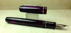 Bard in Royal Society Lava Lamp #75 Alumilite & Black Acrylic - Medium