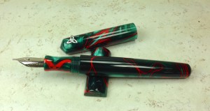 Idyll in Conway Stewart Red Whirl Acrylic - Small