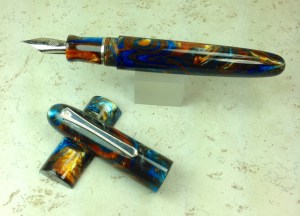 Zephyr in Mineral Sea Lava Explosion Alumilite - Large