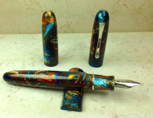 Custom Cigar in Mineral Sea Alumilite - Large