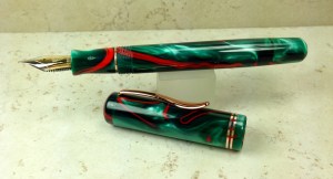 Bard in Red Whirl Acrylic - Small