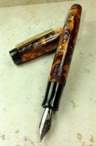 Balladeer in Rusty Minerals alumilite & Japanese Ebonite - Large