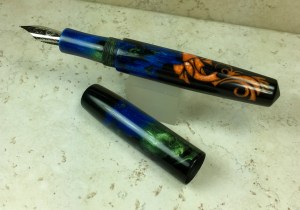 Short Idyll in Dragon Koi Rotacrylic - Medium