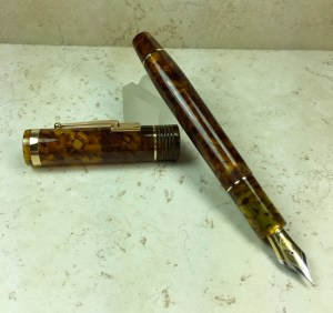 Churchillized Epic in Illuminated Amber Tortoise Acrylic - Medium