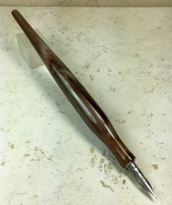 Literati Academe Dip Pen in Rocky Mountain Stone Lucite