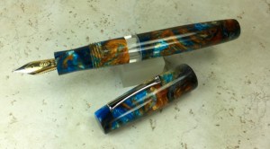 Balladeer in Mineral Sea with clear ink window - Oversized