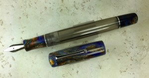 Exemplar in Pearl Nebula and Smoke Grey Lucite - Large, Extended