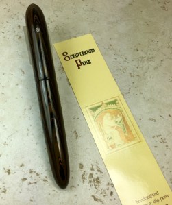 Zephyr in Orange Ripple Ebonite - Medium