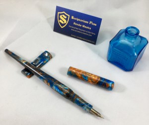 Literati Academe Dip Pen with Cap in Mineral Sea