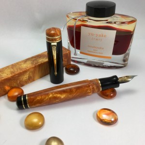 Idyll in Big Easy Gold and Black Acrylic - Large