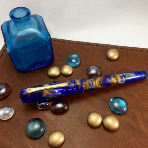 Muse in Violet, Blue & Bronze Swirl - Small