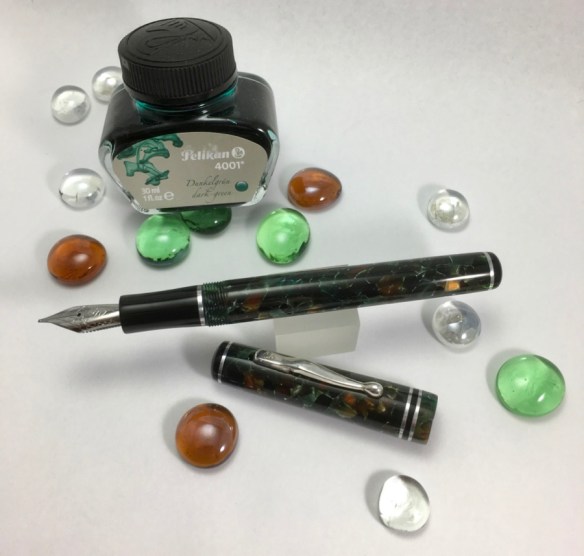 Inkling in Conway Stewart Pistachio and Black Acrylic - Small