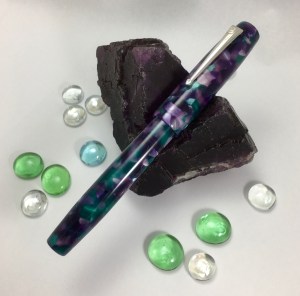 Balladeer in Conway Stewart Azure with Pelikan M1000 nib - Medium