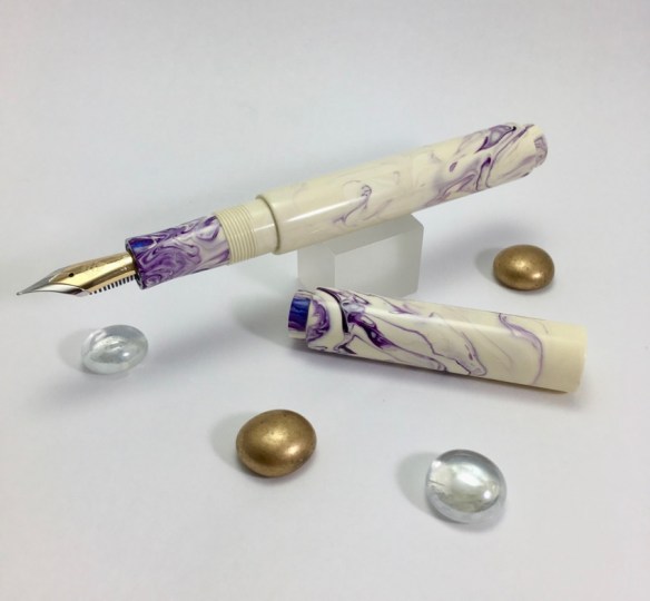 Scroll in Aubergine Koi Alumilite - Small