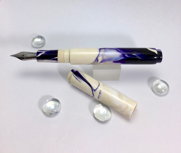 Scroll in Ghost Koi Alumilite - Small