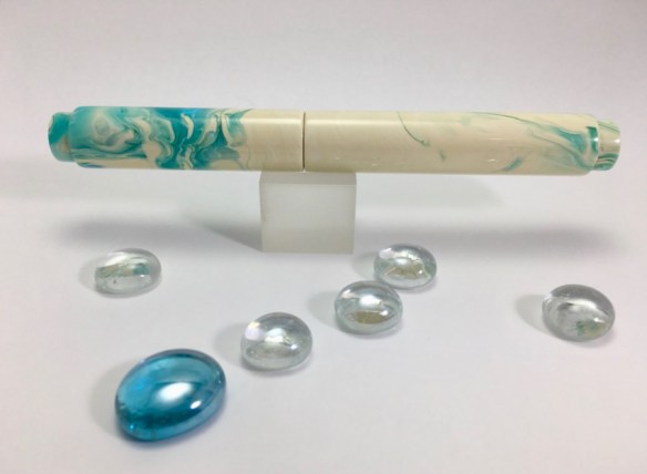 Scroll in Ice Koi Alumilite - Medium