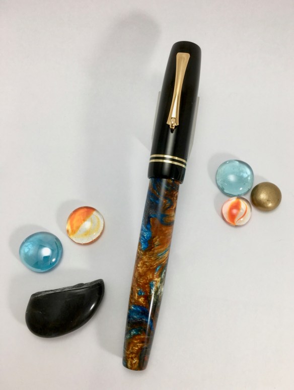 Balladeer in Mineral Sea & Black Ebonite - Medium