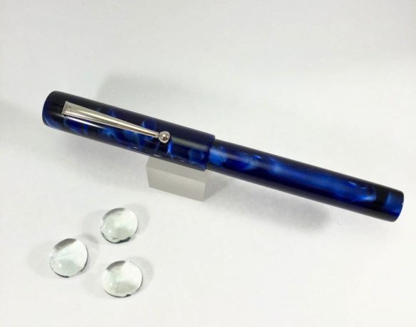 Aeterna in Dark Blue Swirl Lucite - Small