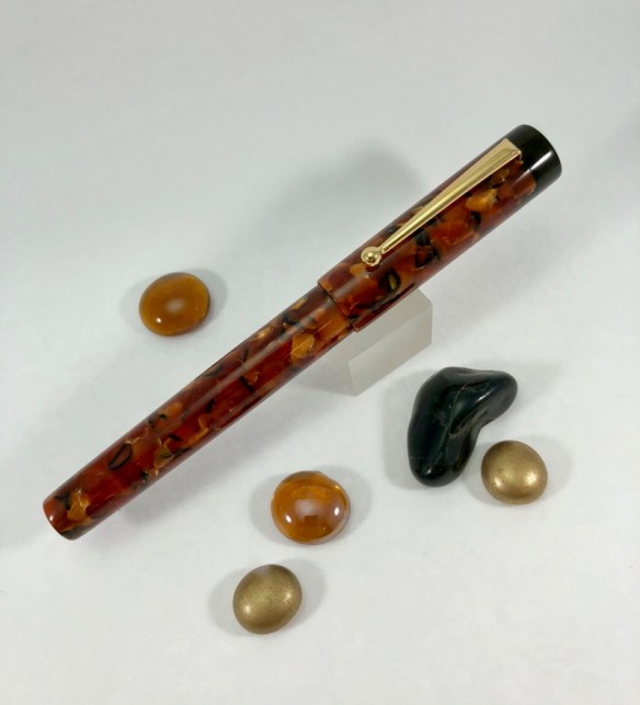 Chronicler in Conway Stewart Bronze & Black Ebonite - Medium