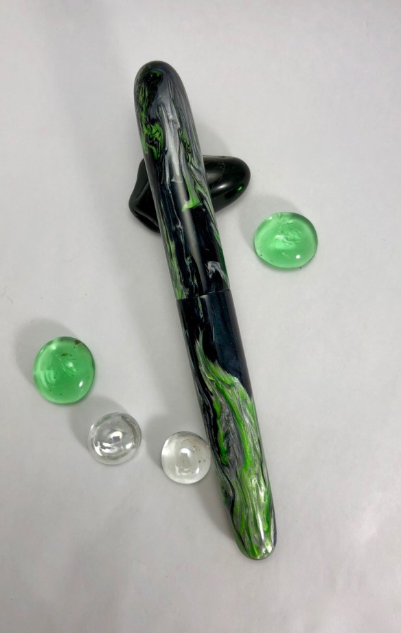 Zephyr in Ion Storm alumilite and Black Ebonite - Medium