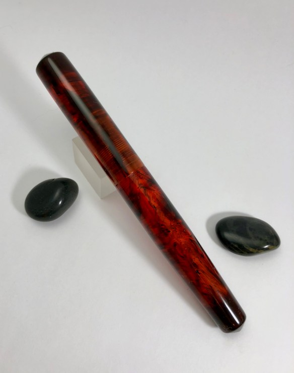 Idyll in Red Amber Lucite - Medium