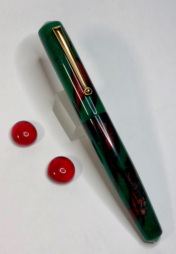 Idyll in Emerald of Chivor Alumilite - Medium, Tapered to Post