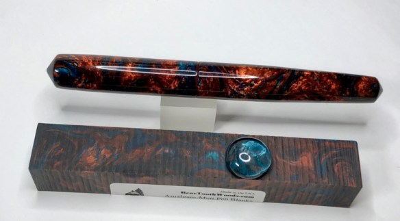 Idyll in Copper Cavern Lava Explosion - Medium, tapered to post