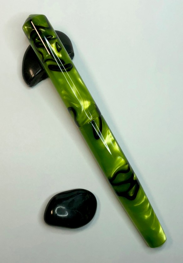 Idyll in Toxic Green & Black Kirinite - Small