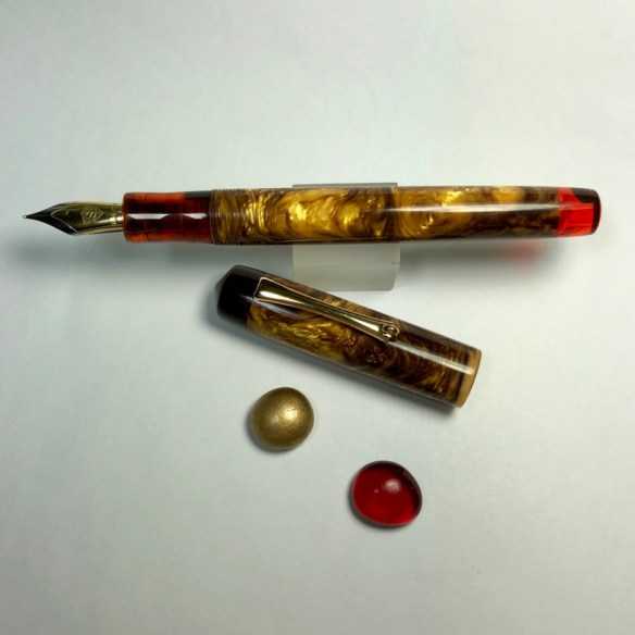 Muse in Pele’s Hair and Red Amber – Small