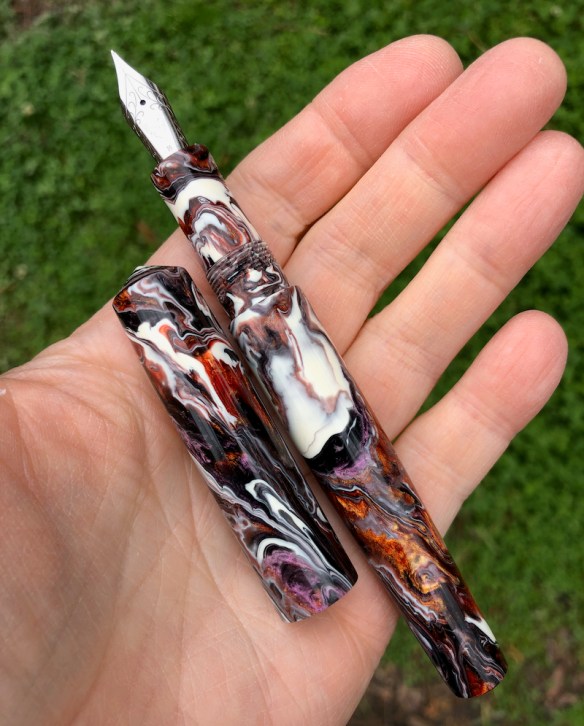 Idyll in Black Cherry Koi - Small