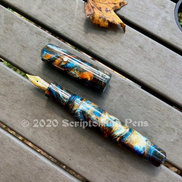 Idyll in Mineral Sea with Brass Iota Rollstop - Oversized