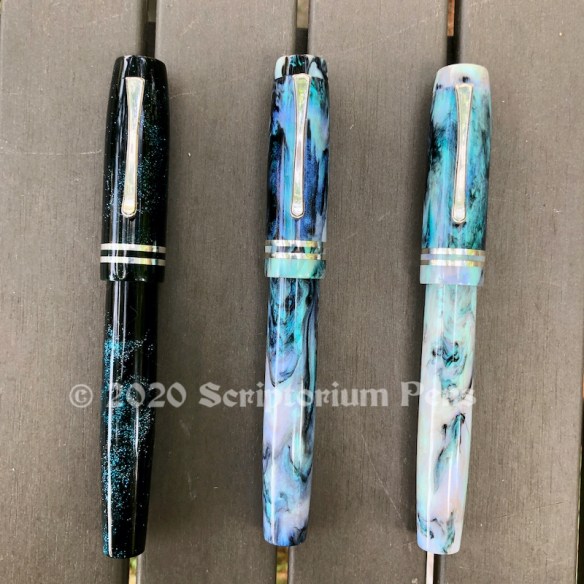 3 Balladeers in Brooks Night Dragon, Black Abalone, & White Abalone