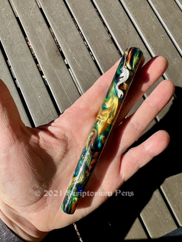 Idyll in Dupras Ocean Cenote with Koi Fish Roll Stop in Silver - Small 