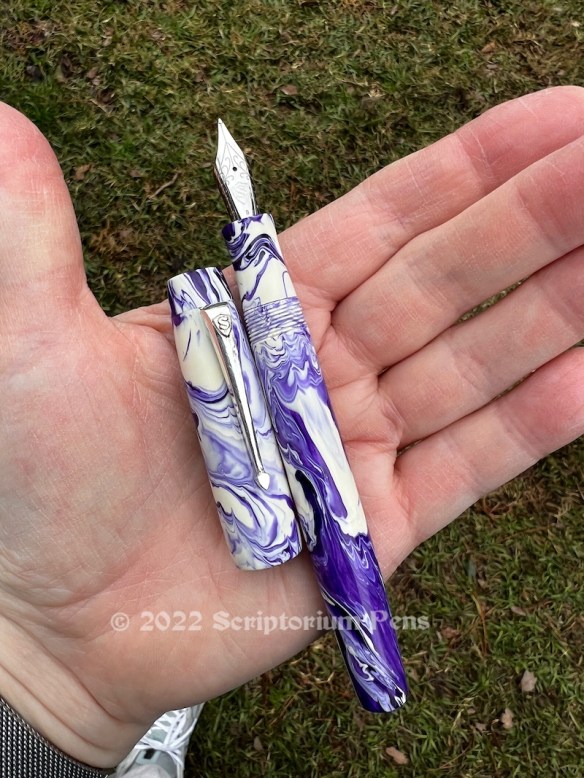 Balladeer in Ghost Koi with Silver Classic Clip - Small