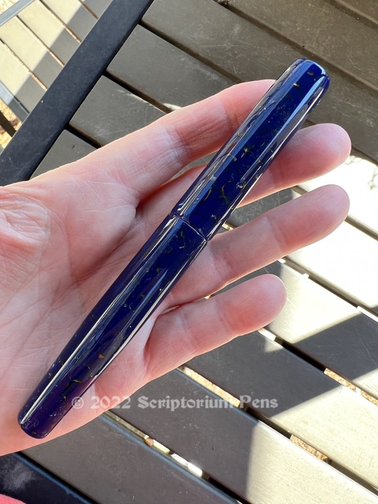 Idyll in Conway Stewart Lapis and Big Easy Gold Monoswirls - Small