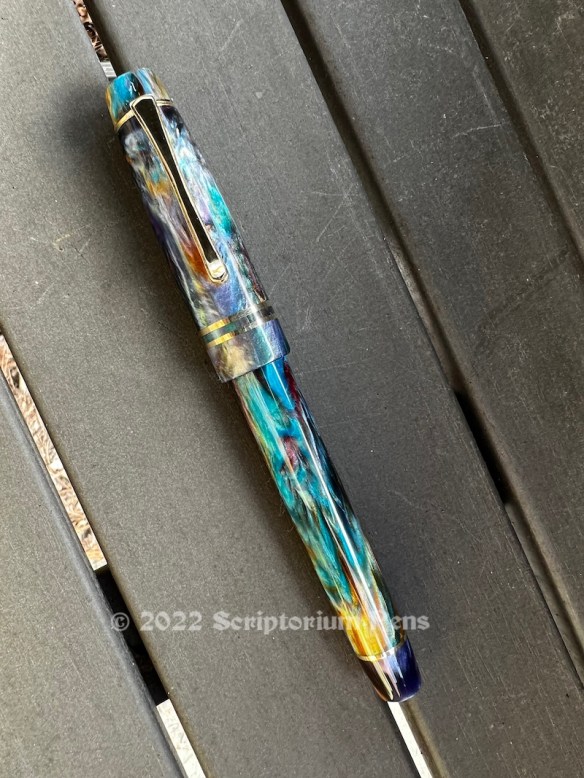 Wordsmith in Primary Manipulation #4 with Curvy Nouveau Clip in Brass - Small