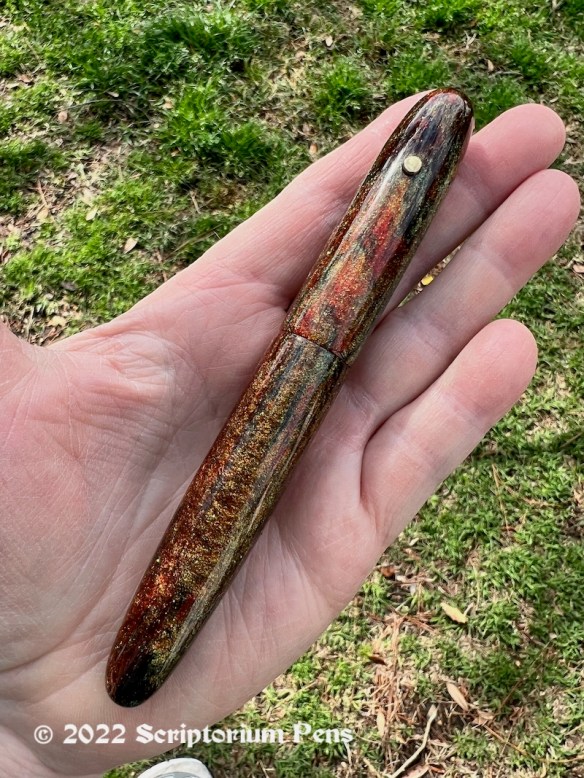 Zephyr in Japanese Autumn Colors - Large, with 18k Gold Iota Roll Stop