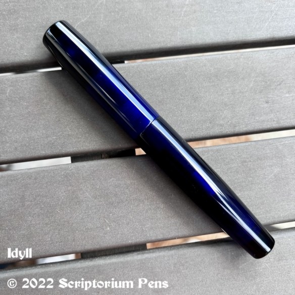 Idyll in Dark Blue Clear - Large