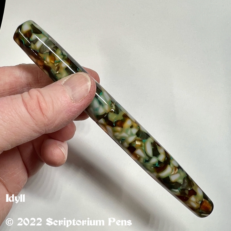 Idyll in Conway Stewart Turquoise Fleck - Medium